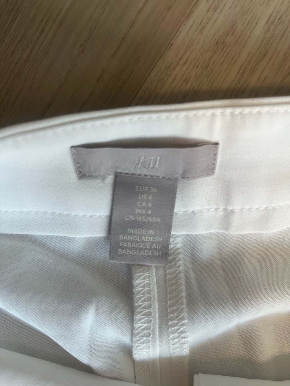 H&M Women's White Wide Leg Trousers Pants - Picture 4 of 6